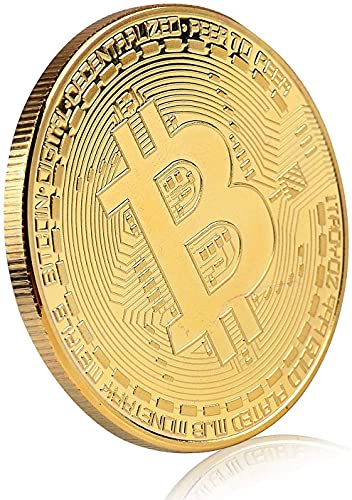 Bitcoin Coin Souvenir Collection in Gold Plating
