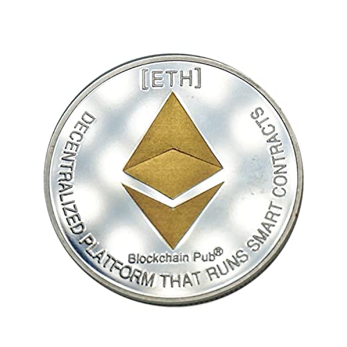 ohoh.shop Silver Plated Ethereum Coin[2022 Edition],Collectable Crypto Gift