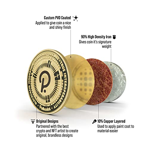 Polkadot (DOT) Cryptochips Physical Crypto Coin | Commemorative