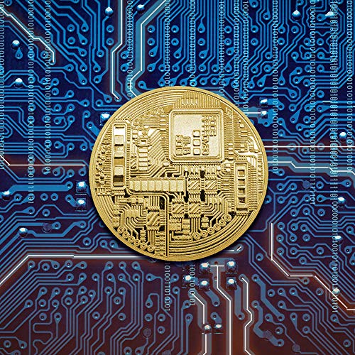 12Pcs Bitcoin Coins with Protective Case for Decoration