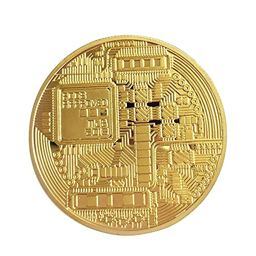 Bitcoin Coin Souvenir Collection in Gold Plating