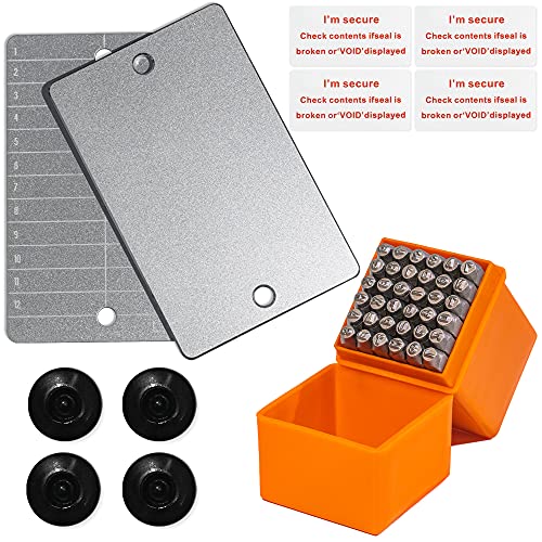 Steel Bitcoin Wallet Set with Seed Storage & Metal Stamping Kit