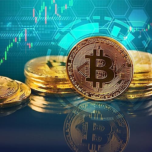 Cosbur 15Pcs Bitcoin Commemorative Coin Set with Case