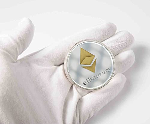 ohoh.shop Silver Plated Ethereum Coin[2022 Edition],Collectable Crypto Gift