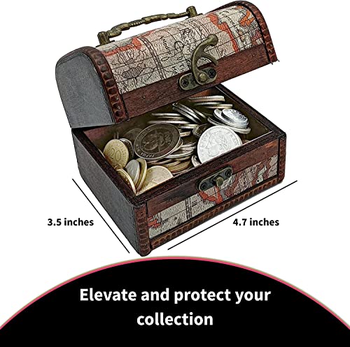 Collector's Treasure Chest: 1Lb. Rare Coins in Decorative Box