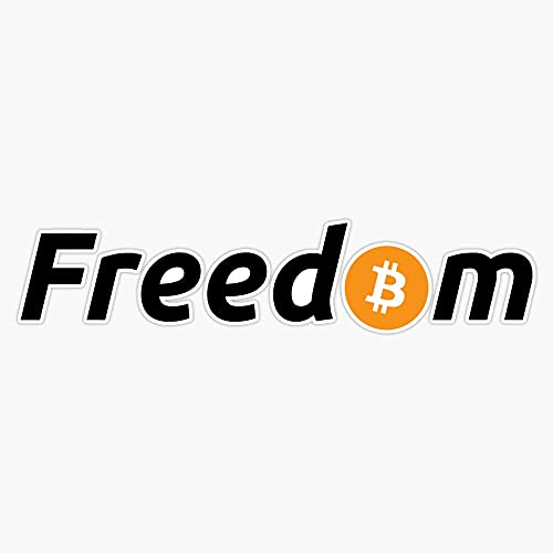 Bitcoin Freedom Vinyl Sticker Decal for Car Laptop