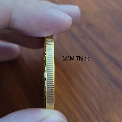 HUSKAR Bitcoin Commemorative Coin 24K Gold Plated Gift