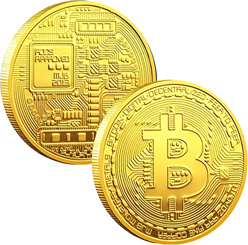 Bitcoin Commemorative Souvenir Coin Collection Set 5PCS