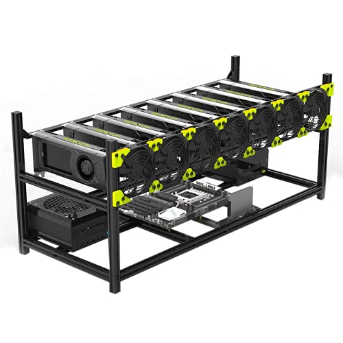 8-GPU Mining Rig Frame for Ethereum, ZCash, Monero