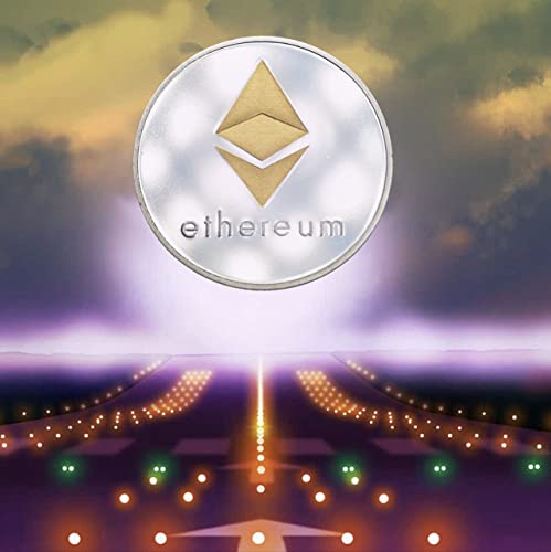 ohoh.shop Silver Plated Ethereum Coin[2022 Edition],Collectable Crypto Gift