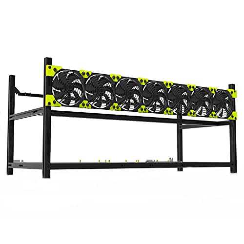 8-GPU Mining Rig Frame for Ethereum, ZCash, Monero