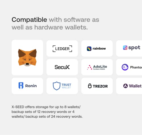 SecuX XSEED: Secure Crypto Seed Storage Plate