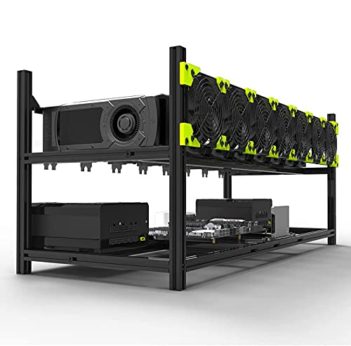 8-GPU Mining Rig Frame for Ethereum, ZCash, Monero