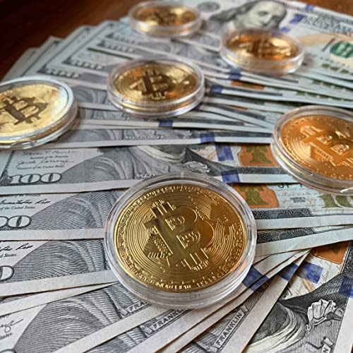 Bitcoin Commemorative Souvenir Coin Collection Set 5PCS
