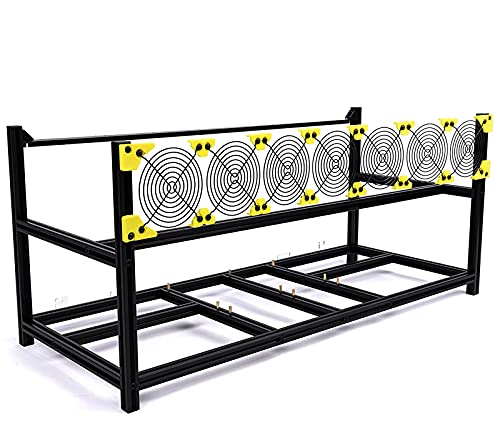 8-GPU Mining Rig Frame for Ethereum, ZCash, Monero