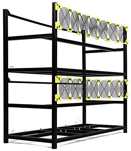 8-GPU Mining Rig Frame for Ethereum, ZCash, Monero