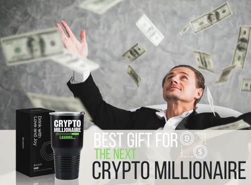 30oz Stainless Steel Crypto Currency Insulated Tumbler
