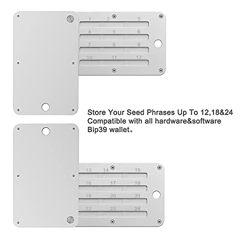 Steel Crypto Wallet for Seed Backups, Compatible with KeepKey
