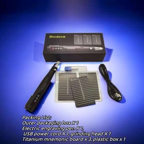 Titanium Crypto Seed Phrase Storage Kit for Hardware Wallets