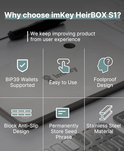 imKey HeirBOX S1 for Crypto Seed Storage, Supports Multiple Wallets