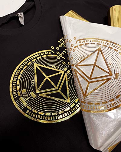 Golden Bitcoin T-Shirt for Crypto Currency Miners - Large