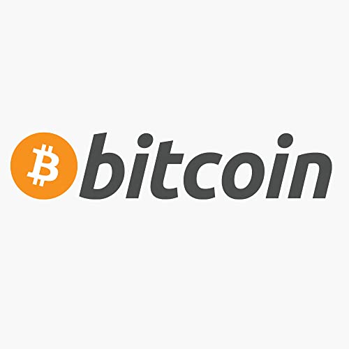 Men's Bitcoin Cryptocurrency Logo Tee Shirt White Large