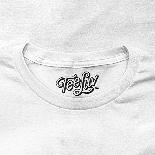 Men's Bitcoin Cryptocurrency Logo Tee Shirt White Large