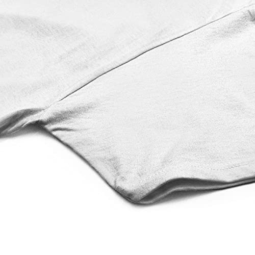 Men's Bitcoin Cryptocurrency Logo Tee Shirt White Large