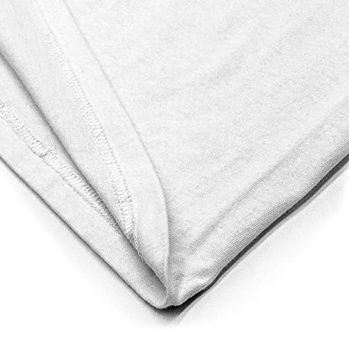 Men's Bitcoin Cryptocurrency Logo Tee Shirt White Large