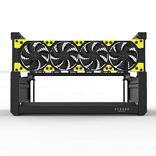 Aluminum 8-GPU Mining Rig Frame for Ethereum Mining
