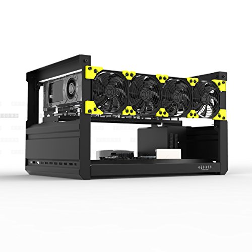 Aluminum 8-GPU Mining Rig Frame for Ethereum Mining