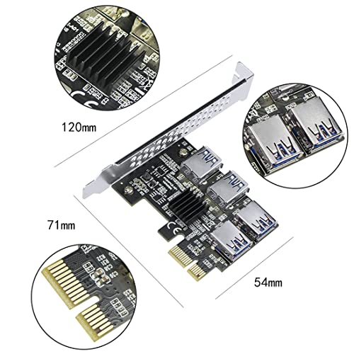 PCI-E Riser Card for BTC Mining - USB3.0