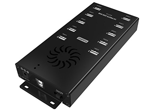 Sipolar 10-Port USB Data Hub with Mounting Brackets
