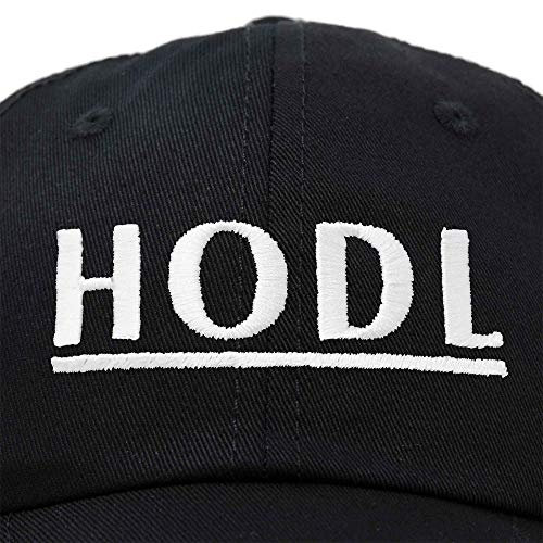 Digital Currency Dad Caps in Black