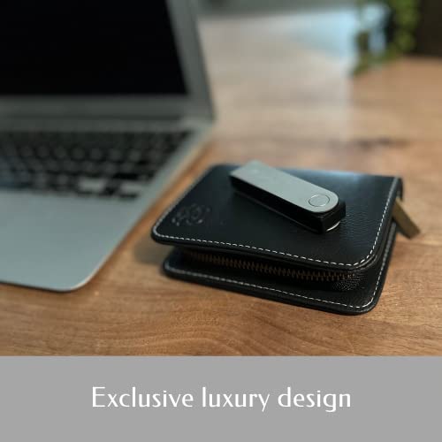 Luxury Vegan Leather Crypto Wallet Case for Ledger Nano X/S