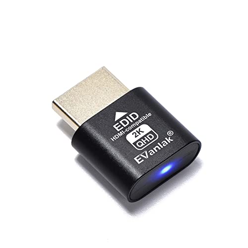 EVanlak HDMI dummy 2-pack emulator for PC
