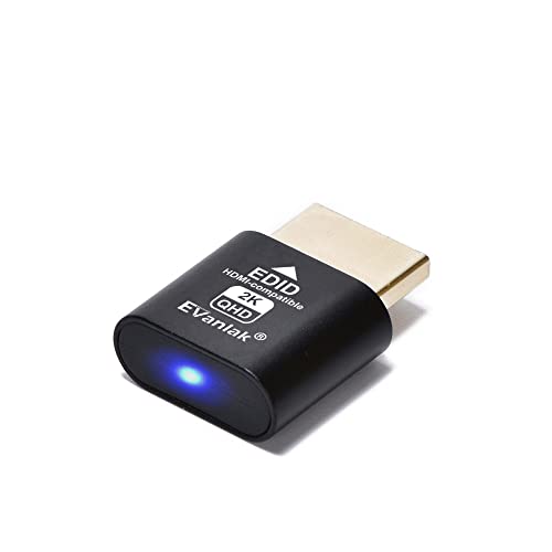 EVanlak HDMI dummy 2-pack emulator for PC