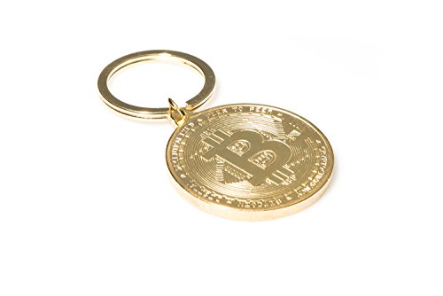 Bitcoin Keychain Gold Plated - Real Crypto Gift
