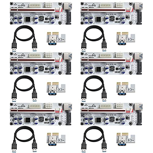 GPU Riser Adapter Card for Crypto Mining (6 Pack)