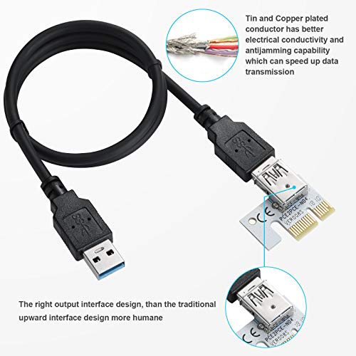 GPU Riser Adapter Card for Crypto Mining (6 Pack)