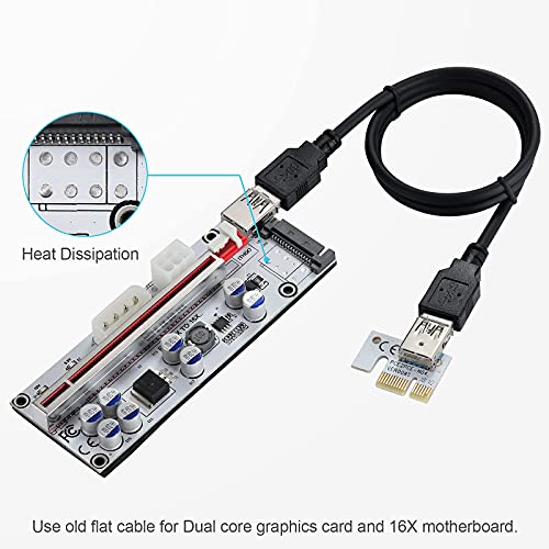 GPU Riser Adapter Card for Crypto Mining (6 Pack)
