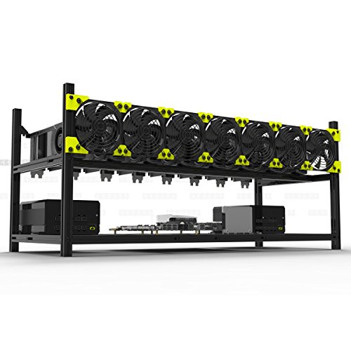 Veddha V3C Aluminum 8-GPU Mining Rig Case - Ethereum, ZCash, Monero, Bitcoin, Siacoin