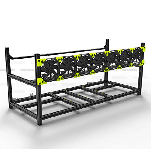 Veddha V3C Aluminum 8-GPU Mining Rig Case - Ethereum, ZCash, Monero, Bitcoin, Siacoin