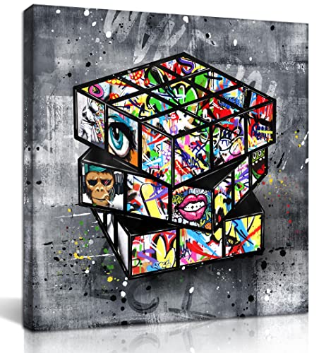 Banksy Canvas Street Art for Modern Home Office