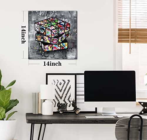 Banksy Canvas Street Art for Modern Home Office