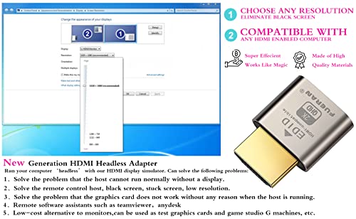 3-Pack HDMI Headless Ghost Display Emulator - 1920x1080