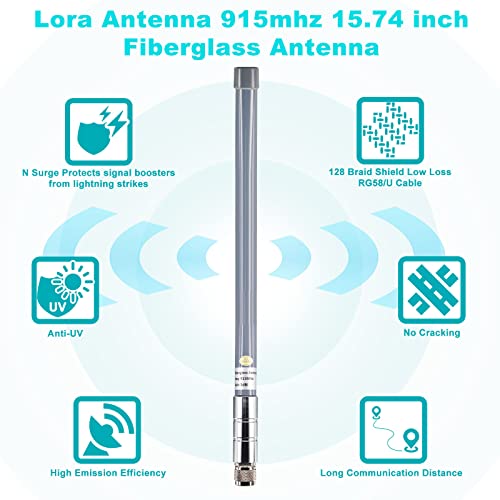 915Mhz Miner Outdoor LoRa Antenna with 10ft Cable