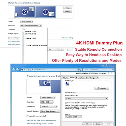 4K HDMI Dummy Plug for Computer Desktop Bookstores