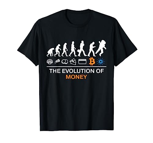 Bitcoin Cardano Funny Evolution of Money Moon T-Shirt