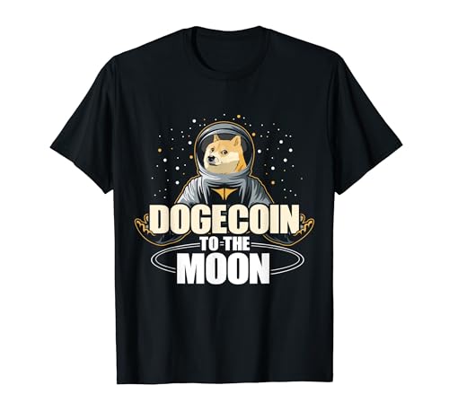 Funny Dogecoin to the Moon Crypto T-Shirt